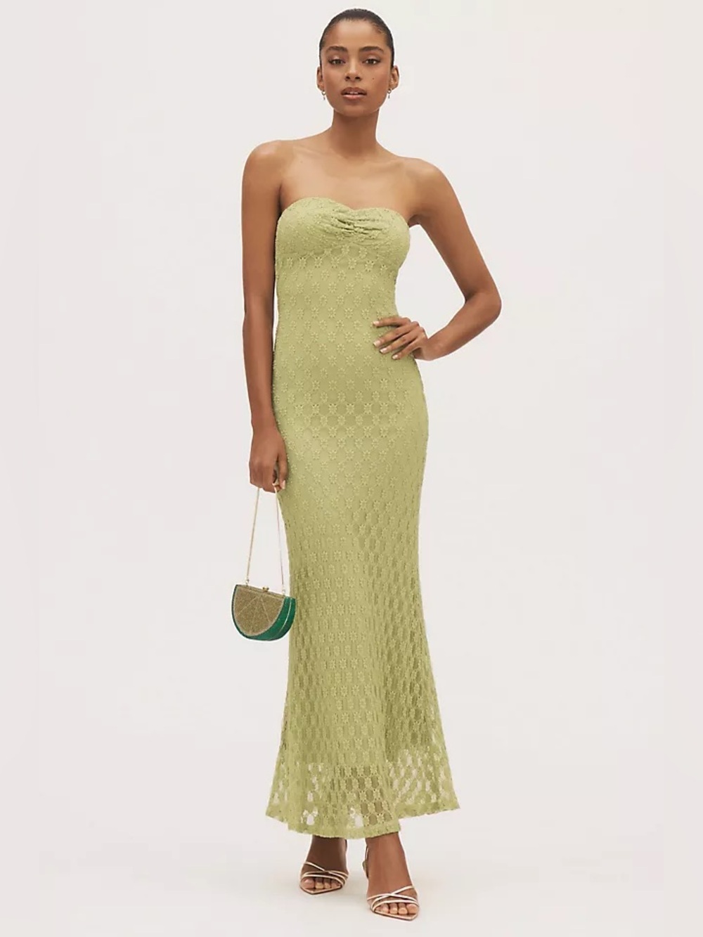 Bardot Strapless Midi Dress